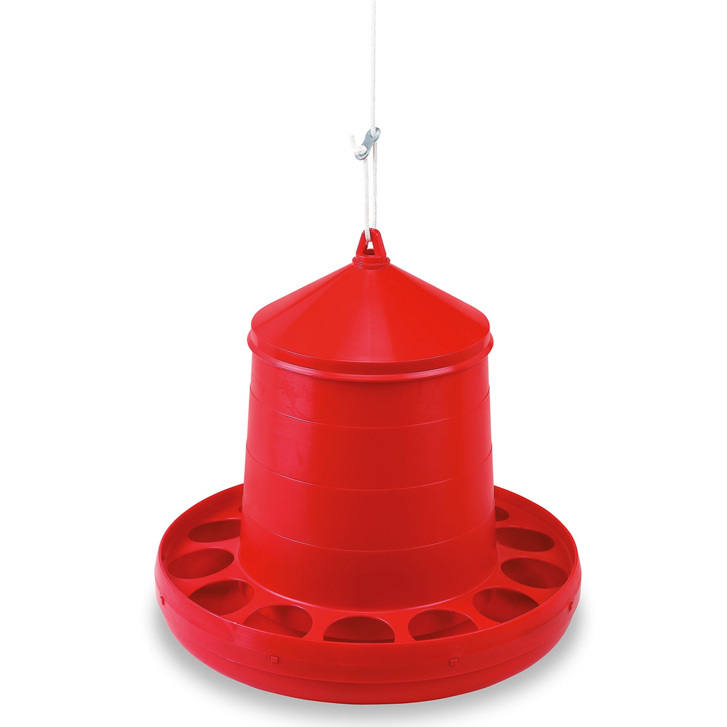 Gaun Poultry Feeder Plastic Red