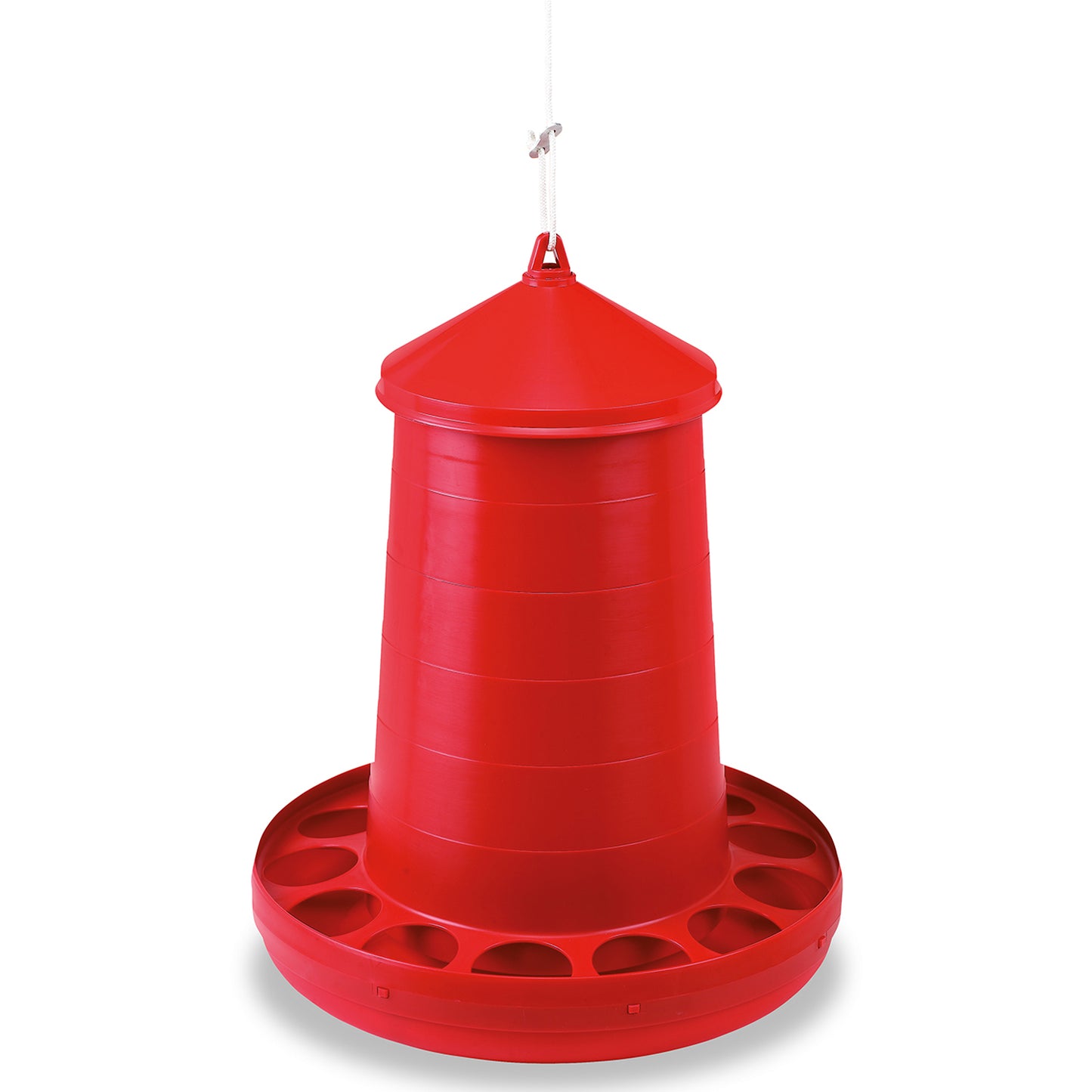 Gaun Poultry Feeder Plastic Red