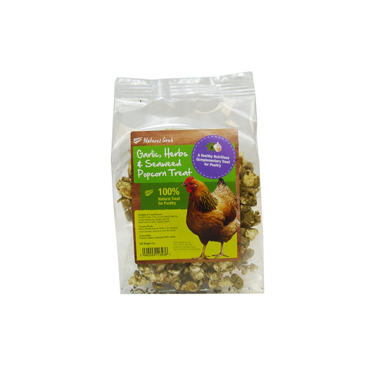 Natures Grub Garlic Herbs & Seaweed Popcorn 20g