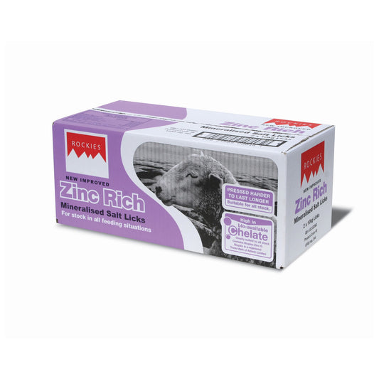 Rockies Zinc Salt Lick - 10kg x 2 Pack