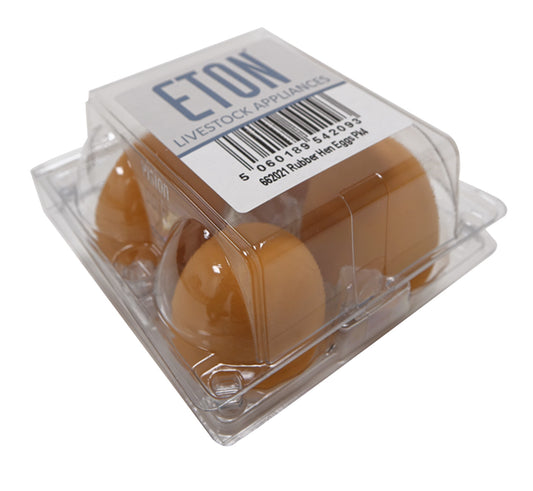ETON Rubber Hen Egg - 4 Pack