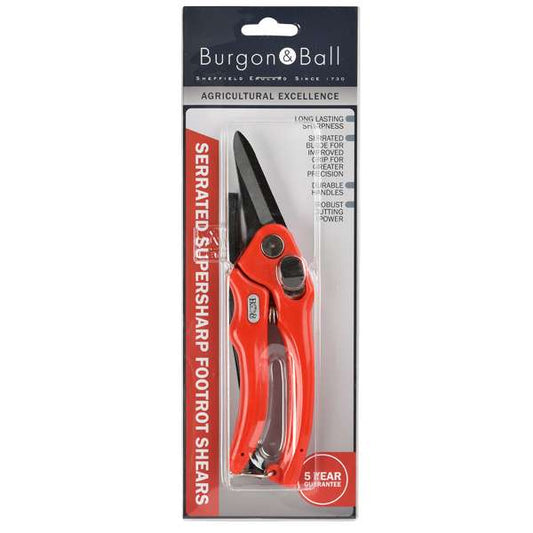 Burgon & Ball Footrot Shears Serrated Supersharp