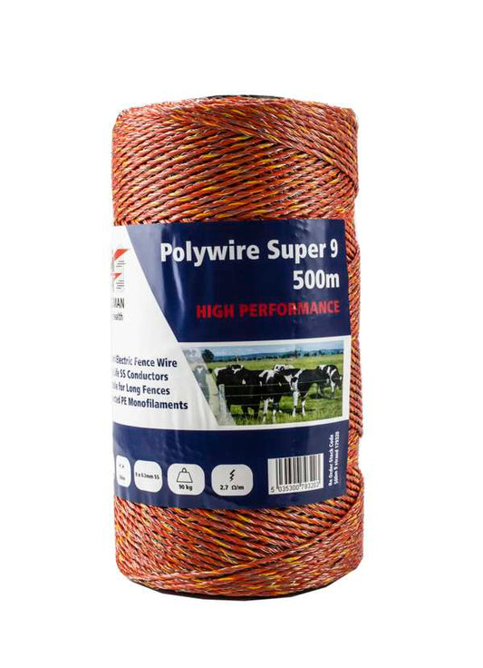 Fenceman Polywire 9 Strand 500m