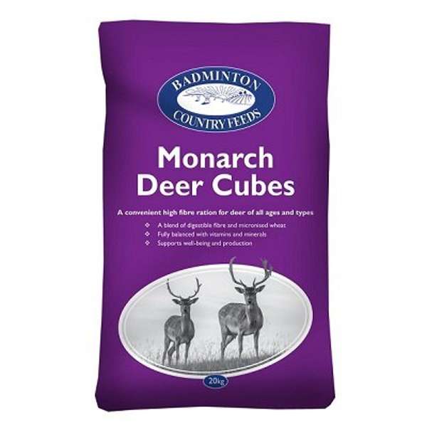 Badminton Monach Deer Cubes 20kg - FREE P&P