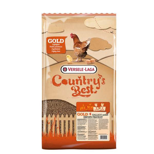 Versele Laga Countrys Best Gold 4 Gallico Pellets 20kg - Free P&P